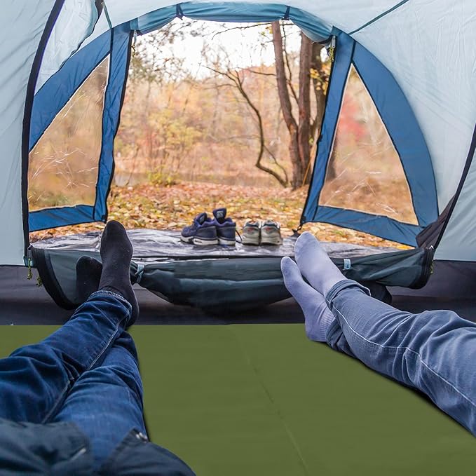 Memory Foam Camping Mattress Sleeping Pad,Portable Floor Mat,Roll Up Mattress for Adults,Camping Bed Pads for Sleeping, Guest Bed for Sleepover Car Bed with Travel Bag