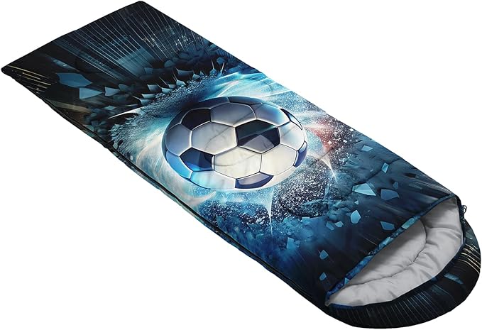 AILONEN Outer Space Astronaut Camping Sleeping Bags,Lightweight & Waterproof,3 Season Warm & Cool Weather,Cartoon Sleeping Bags for Kids,Boys Girls Travelling,Outdoors