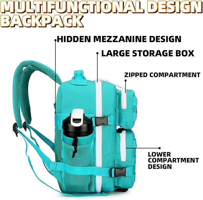 9L Mini Tactical Backpack for Men and Women Tactical Backpack Small for Hiking Small Tactical Bag Fitness Pack