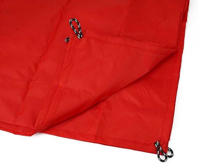 Outside Camping Rain Tarp, Waterproof Portable Tarp Shelter Rain Tarp Sun Shade Shelter for Outdoor Adventures(Red 140x200CM)
