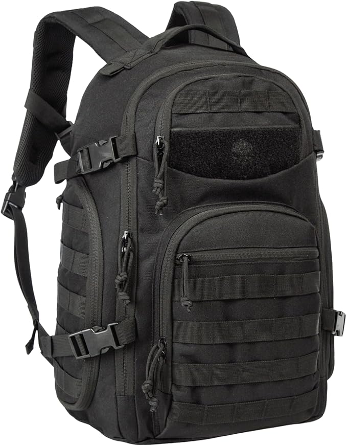 TRAILKICKER Tactical Laptop Backpack Military Backpack for Men Black Tactical Bag Backpack