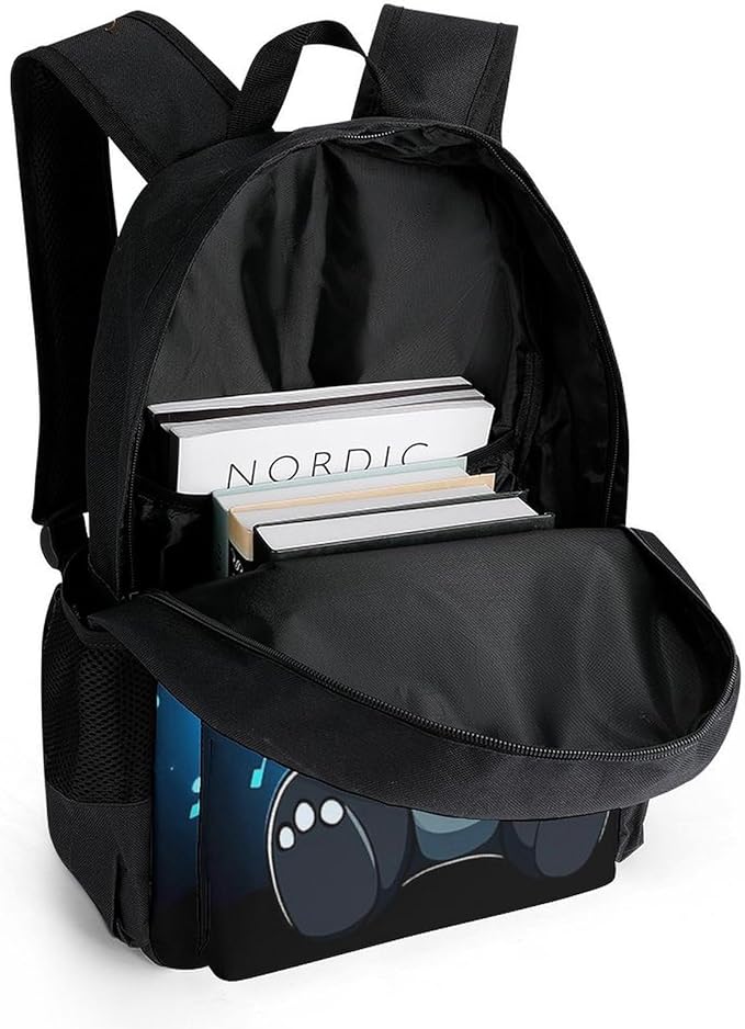 Supdreamc Daypack Backpack Polyester Multipurpose Anti-Theft Animal Headphones Music Cute Panda Shoulder Bag Big Capacity Gym Outdoor Hiking Backpack With Smooth Zippers