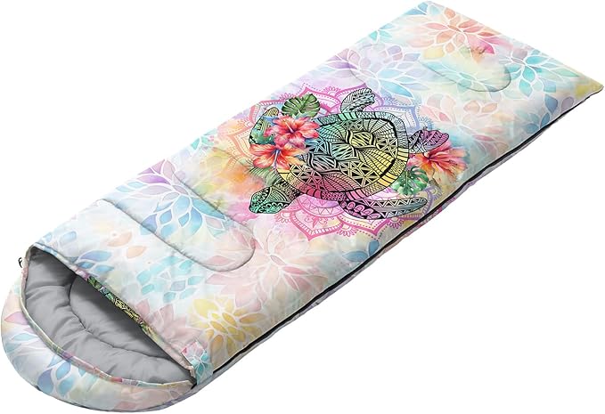 Sleeping Bags for Adults and Kids Camping Sleeping Bags for Girls and Boys Lightweight Waterproof Cold/Warm 3-Season Outdoor Travel with Compression Bags