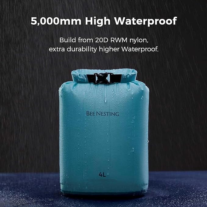 Bee Nesting Waterproof Dry Bag Lightweight Dry Sack Marine Dry Bags Suitable for swimming,kayaking,rafting boating, surfing, outdoor travel, mountaineering,hiking