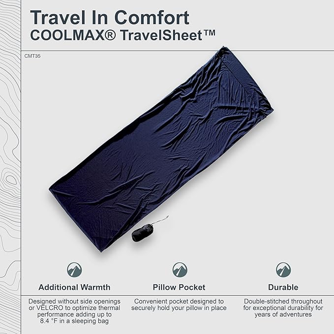 COCOON - Premium - Coolmax TravelSheet - Bluemax