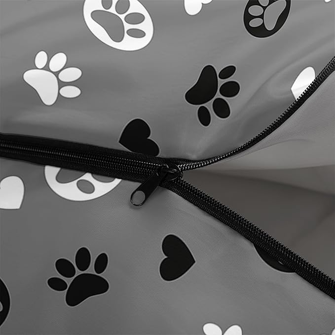 AILONEN Kawaii Puppy Sleeping Bag for Kids Boys Girls,Warm and Cool Weather,Lightweight,Waterproof Backpacking,Cartoon Cute Dog & Duck Animal Themed Blue Sleeping Bag for Camping