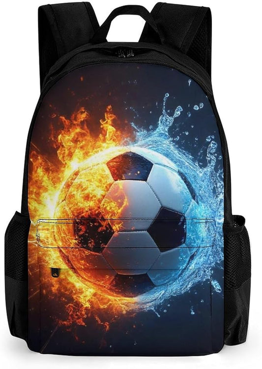 Rucksacks Lightweight Multipurpose Anti-Theft American Football Water Fire Soccer Shoulder Bag Big Capacity Traveling Camping Backpack With Side Pockets