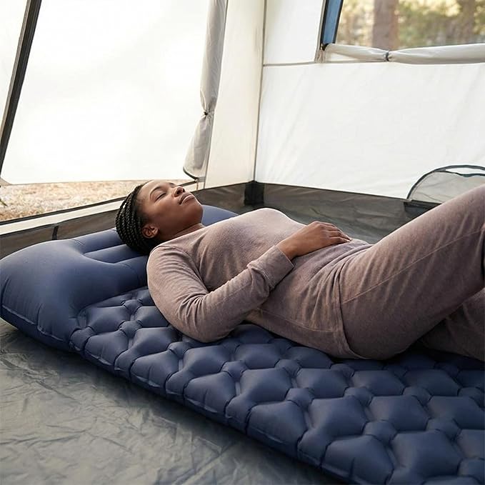 Ultralight Inflatable Sleeping Pad for Camping & Backpacking – Comfortable Camping Mat, Compact Sleep Pad for Outdoor Adventures