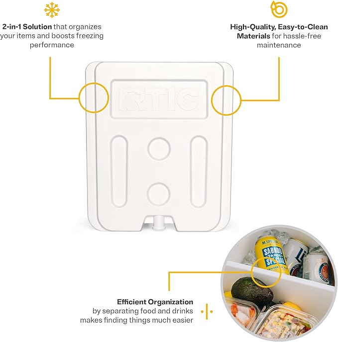 RTIC Ultra-Tough Cooler Freezable Divider Insert Accessories Perfect for Organization
