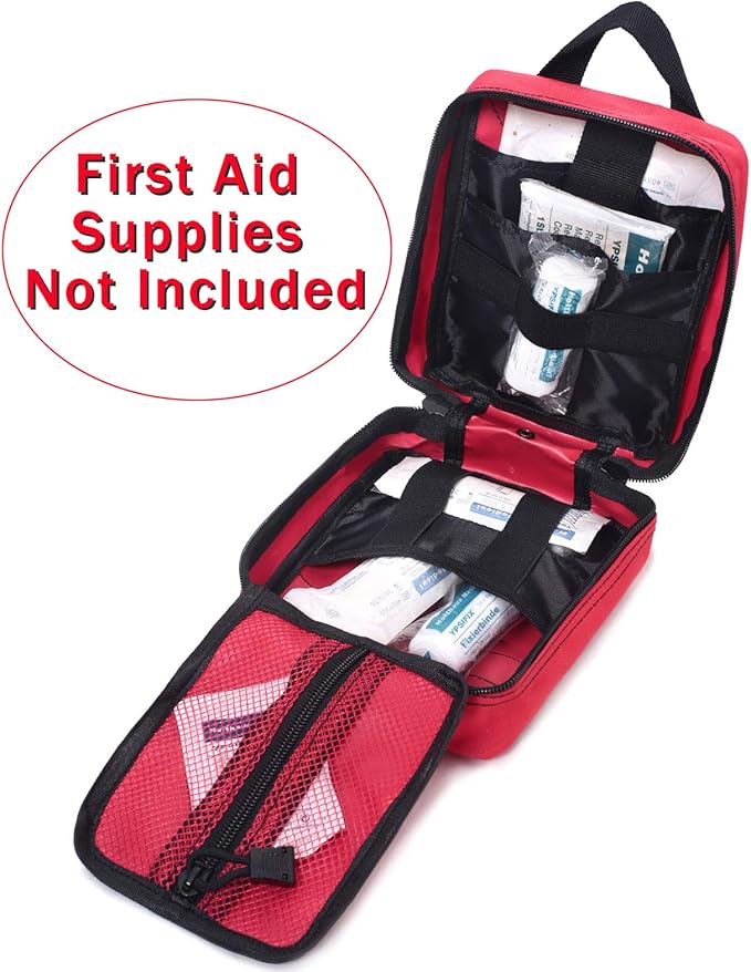 Molle Pouch, Sturdy 600D Nylon Tactical Medical Pouch,Rip-Away EMT First Aid Pouch (Bag Only)