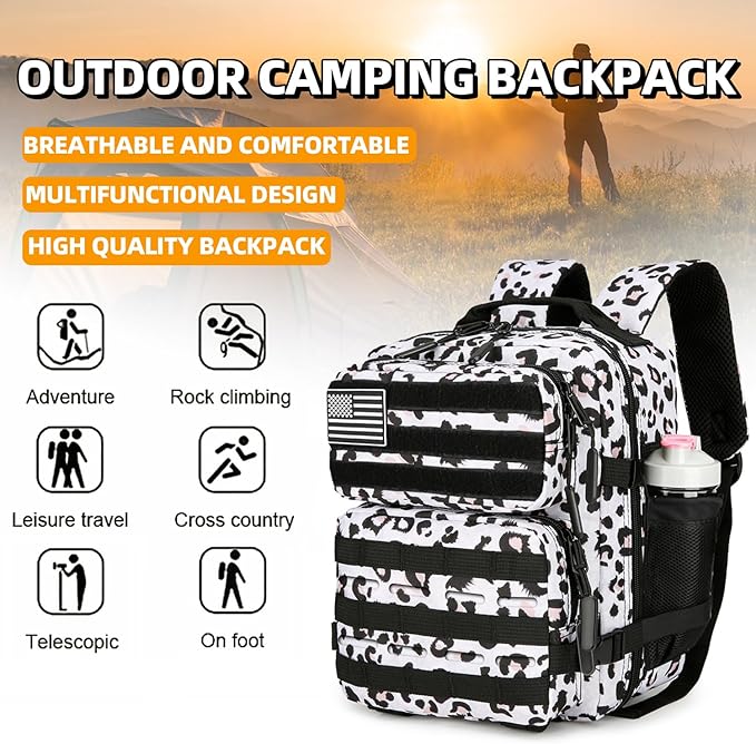 9L Mini Tactical Backpack for Men and Women Tactical Backpack Small for Hiking Small Tactical Bag Fitness Pack