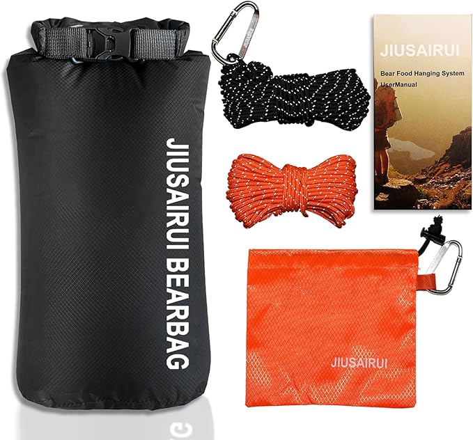 7.8Oz Ultralight Bear Bag Hanging Kit: 30D Waterproof Bear Proof Food Storage for Backpacking and Camping Alternative to Bear Canister