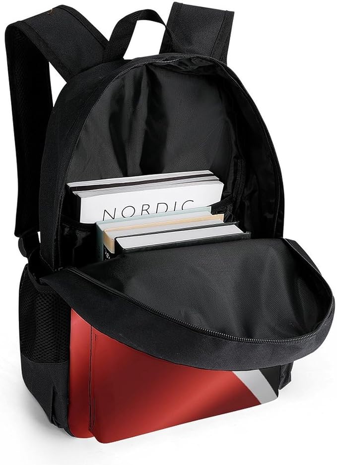 Adults Lightweight Flag Of Trinidad And Tobago Shoulder Book Bags Big Capacity Shoulder Bag With Adjustable Shoulder Straps for Trekking Work Walking Cycling