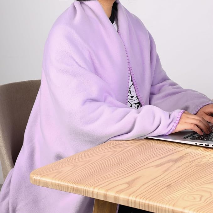 CAI TENG Fleece Throw Blankets Blanket for Couch Bed 50x60 Kids Blanket 6 Pack Warm Fleece Fabric Soft Cozy Travel Blankets & Throws Lightweight Small Wedding Gifts Yard Light Purple