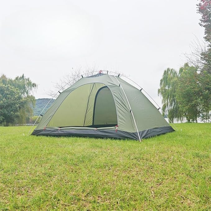 Single Mesh Tent, Ultralight Screen House with 3000 Waterproof Bathtub Floor 2 Door Ladder Design Perfect for Camping Hiking Backpacking Traveling Fishing