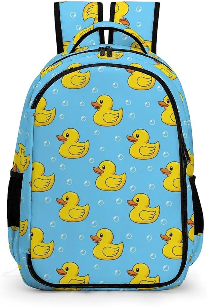 Large Capacity Travel Backpack Yellow Rubber Ducks, Carry On Anti Theft Laptop Backpack with Multi Compartments for Business Weekender Hiking