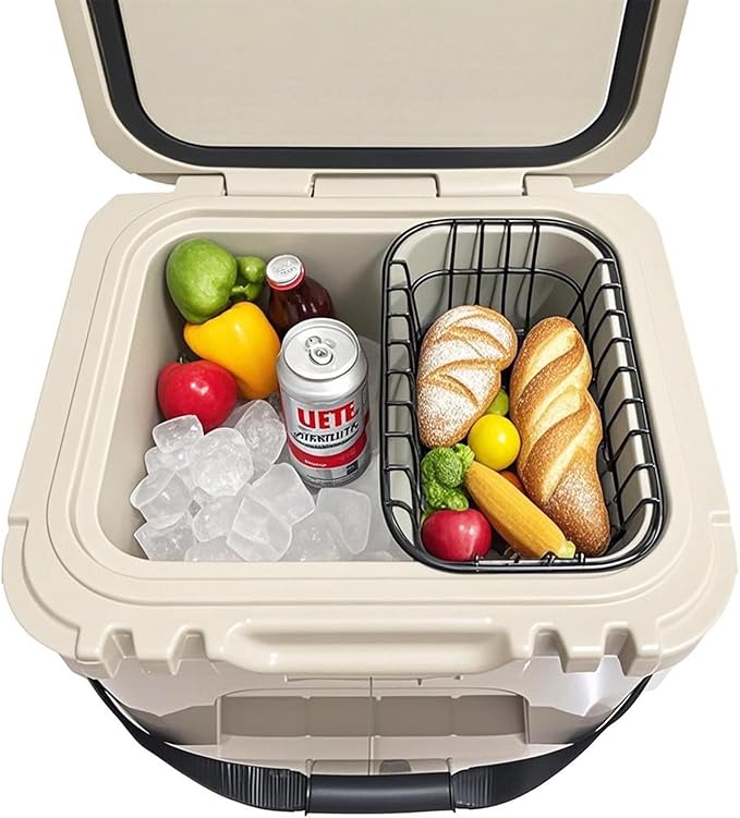 Cooler Basket Compatible with YETI Roadie 24 and Yeti Roadie 32, Dry Goods Wire Cooler Rack Storage Will Keep Smaller Items Dry and Stay Goods High for Roadie 24,32 Ice Chest Good to Hold Fruit, etc.