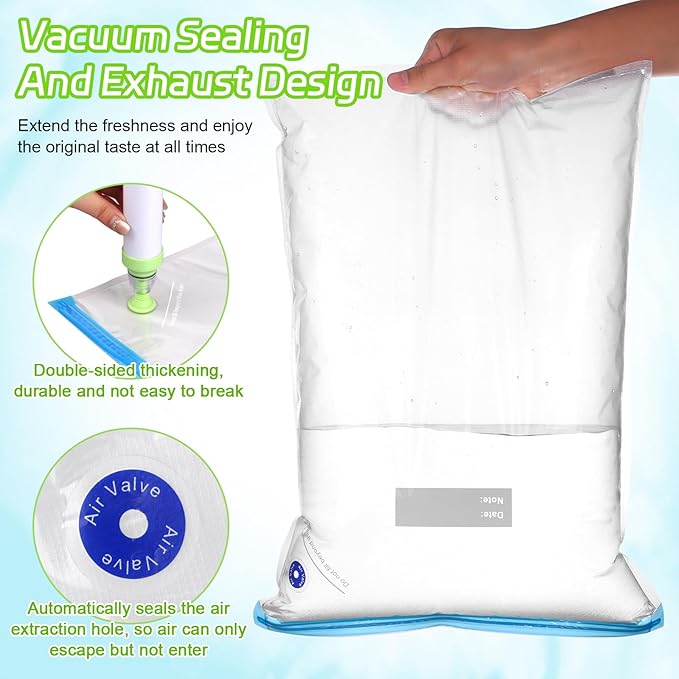6Pcs Odor Proof Food Storage Bear Bags 14x20 Inch Reusable Double-Tracked Zip Packages Tear Resistant Barrier Bags for Keep Fresh, Backpacking, Camping, Outdoor, Refrigerator Freezing