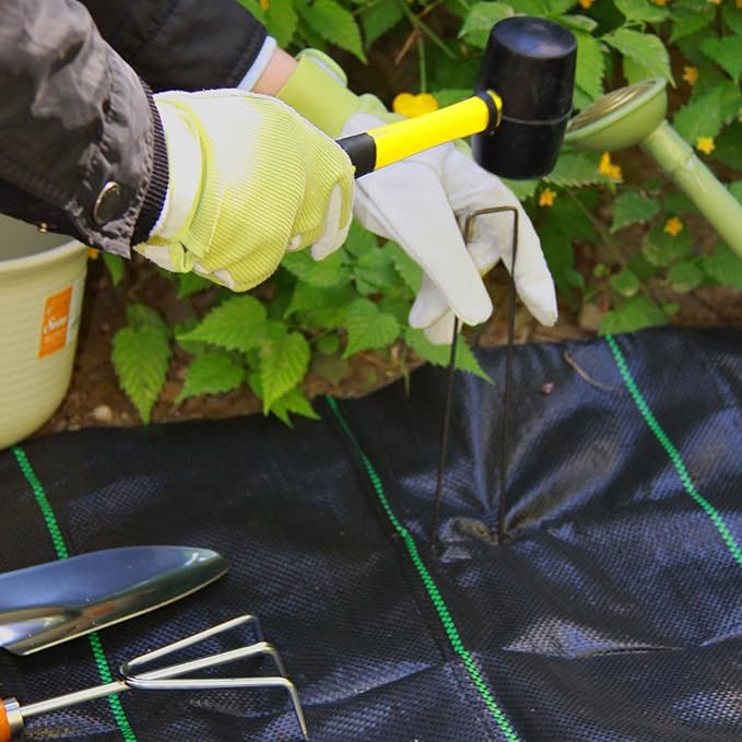 100 Pack 4x1 inch 11GA(0.12inch) Landscape Staples Garden Stakes Fence Netting Pins Ground Spikes Sod Cover Fabric Pegs Steel Uncoated