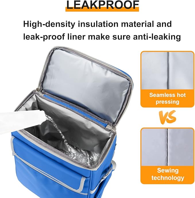 Backpack Cooler Insulated Leak Proof 36 Cans,Cooler Backpack Insulated Waterproof for Men Women Beach Camping Lightweight Cooler