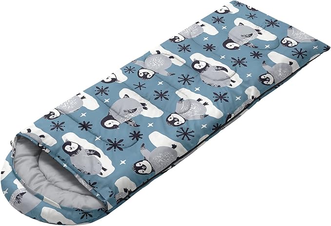 Kids Sleeping Bag for Boys and Girls,Monster Alien Print-Lightweight Warm Portable Outdoor Indoor-Waterproof Cold Weather Resistant Sleeping Bag for Camping Hiking