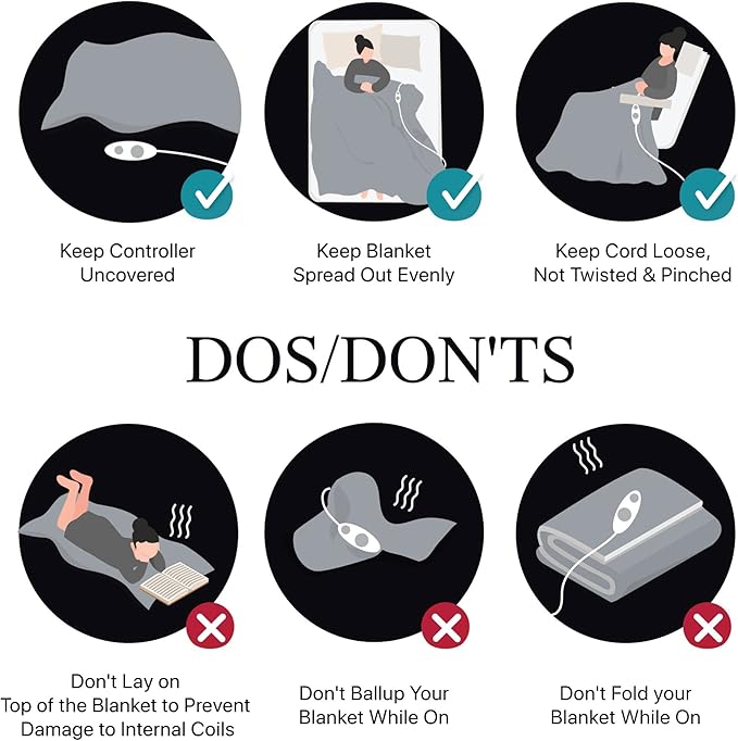 Beautyrest - BR54-0658 Heated Plush Elect Electric Blanket with 20 Heat Level Setting Controllers Equip with Secure Comfort Technology and 10 Hours Auto Shut Off, Twin: 62x84, Sapphire