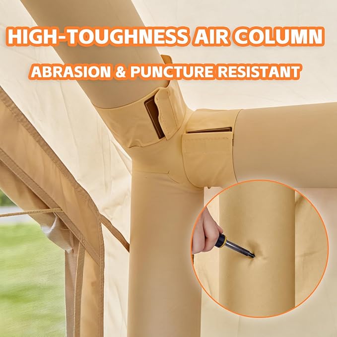 Inflatable Tents for Camping,Easy Blow Up Tent with Hand Pump,4 Seasons Waterproof Air Inflatable Camping Tent House for Family Weekend Camping
