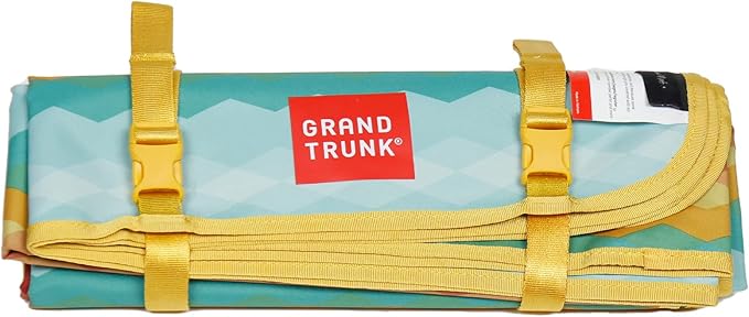 GRAND TRUNK Meadow Mat Medium - Waterproof Outdoor Blanket for Picnic, Beach & Camping, Stakes Included (Horizon)
