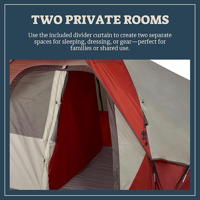 Wenzel Modified Dome Camping Tent for Car Camping, Traveling, Festivals, and More