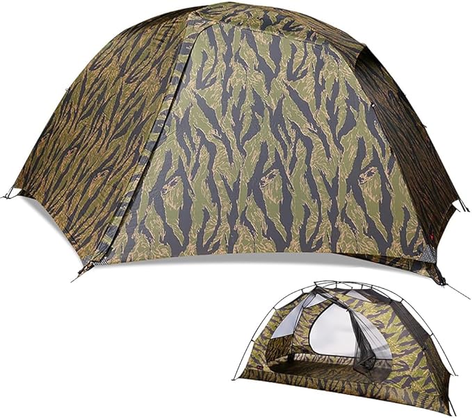 Camping Tent CAMO Backpacking Tent, Scout Portable Ultralight 3 Season Tent Waterproof for 2 Person Hiking, Mountaineering, Trekking