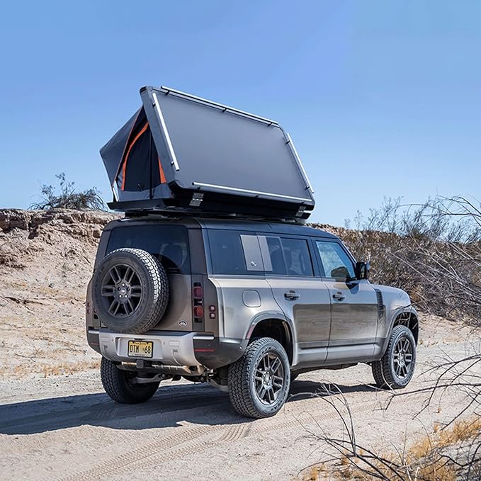 Offroad Camping Car Roof Top Tent, Family Self-Drive Camping and Camping Automatic Quick Drive Roof Tent, Outdoor Side-by-Side Hard-Shell Car-top Tent