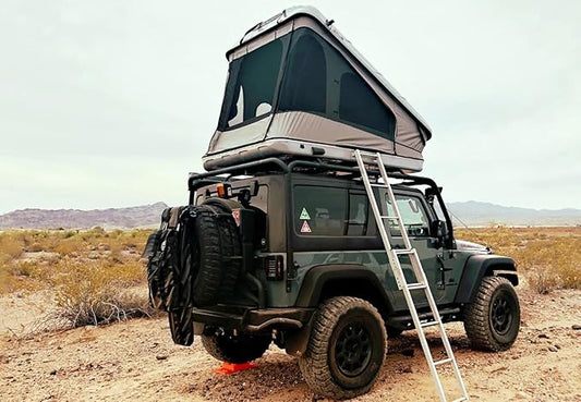 Space Model, High-Ceiling – Rooftop Tent Hard Shell 2-4 Person – Suitable for SUV Truck, RV, Car, Pickup – for Camping and Overlanding