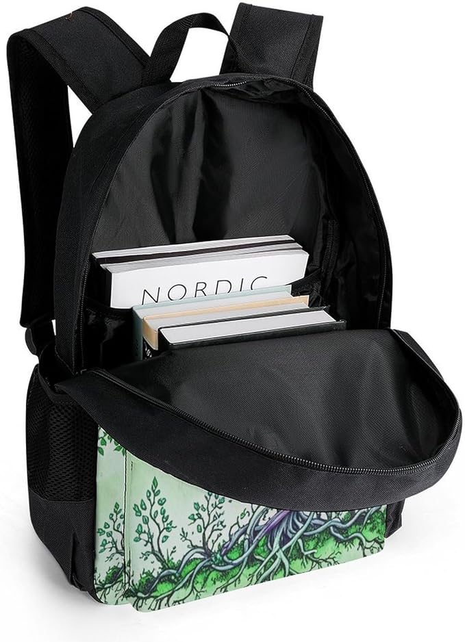 Supdreamc Rucksacks Lightweight Multipurpose Anti-Theft Dna Tree Of Life Art Shoulder Bag Big Capacity Traveling Camping Backpack With Side Pockets