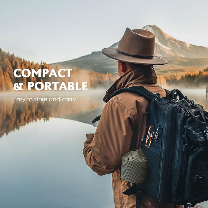 Lixada Titanium Pot, Lightweight Camping Pot Titanium Cup Titanium Backpacking Pot with Portable Foldable Handles for Outdoor Camping Hiking Backpacking