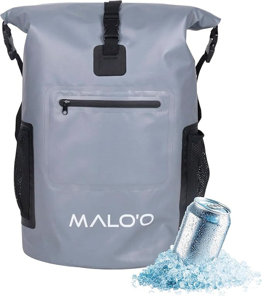Malo’o Pro Adventure Insulated Backpack Cooler, Leakproof Soft Cooler Backpack for Camping, Fishing, Hiking, Kayaking, Beach
