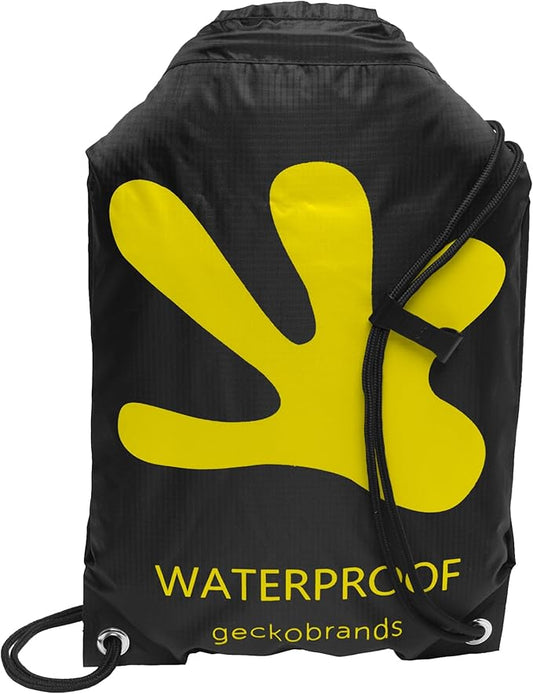 geckobrands Embark 10L Drawstring Backpack – Waterproof, Lightweight Dry Bag for Beach, Hiking, and Light Water Activities