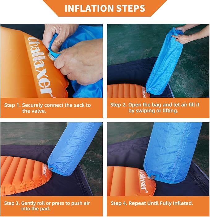 Ultralight Sleeping Pad for Camping, 74.8"x23.2" Camping Mat with Pump Sack Inflatable Sleeping Pads Compact for Camping Backpacking Hiking Traveling Tent