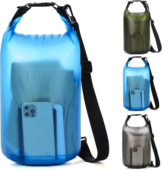 Dry Bags for Kayaking Waterproof, 5L/10L Dry Storage Bag, Roll Top Wet Bag for Swimming, Boating, Fishing,Camping & Beach