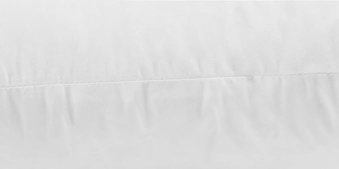 JA COMFORTS 18×18 Premium Goose Down Feather Throw Pillow Inserts(Set of 2)-5% Down Filling,High Filling Weight,250 TC Cotton Cover, Square, White