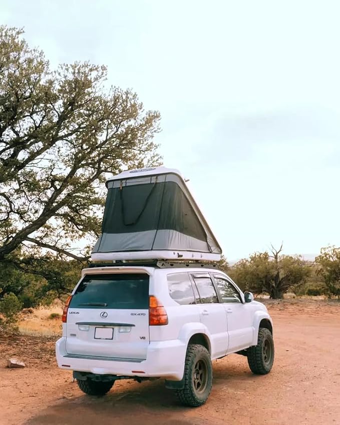 Discovery Model – Rooftop Tent Hard Shell 2-3 Person – Suitable for SUV Truck Van Camping Car Roof – Includes Foam Mattress