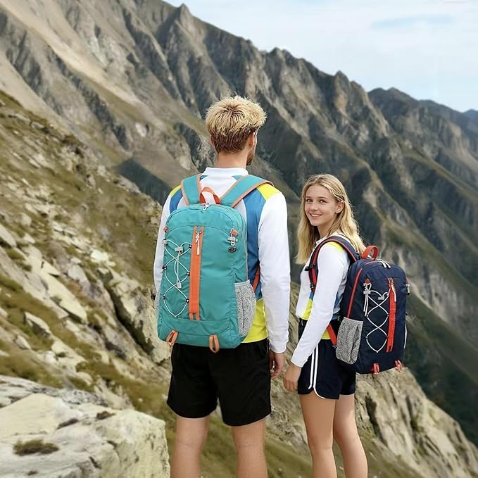 Ultra Lightweight Packable Backpack Water Resistant for Travel Camping Outdoor, 25L, 5 Colors