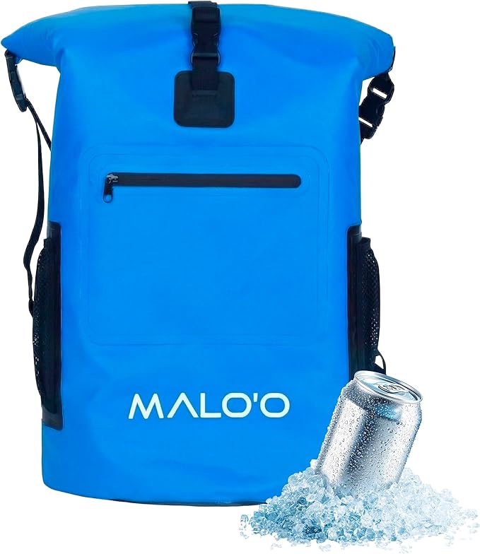 Malo’o Pro Adventure Insulated Backpack Cooler, Leakproof Soft Cooler Backpack for Camping, Fishing, Hiking, Kayaking, Beach