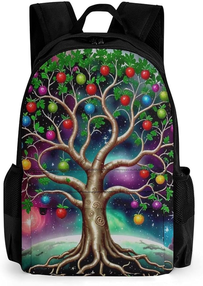 Rucksacks Lightweight Multipurpose Anti-Theft Mystery Tree Of Life Fantasy Magic Art Shoulder Bag Large Capacity Business Computer Bag With Smooth Zippers