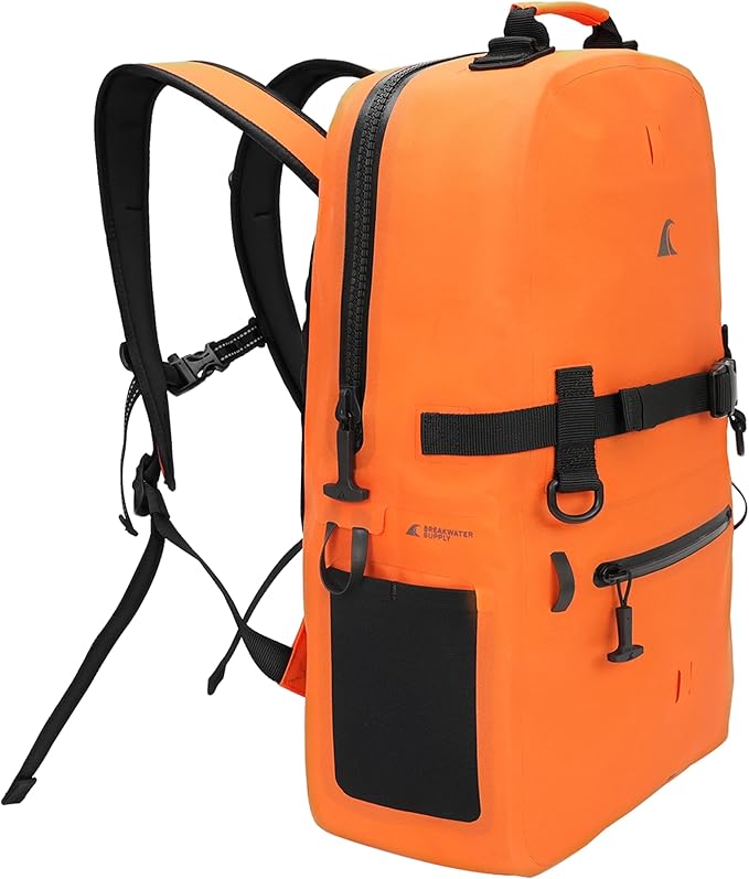 Breakwater Supply™ Fogland Waterproof IP68 Submersible Backpack with Airtight Zippers | Laptop Travel Outdoors | 25L 20L 15L | 100% Waterproof, Submersible, Airtight Zippers, Travel Outdoors