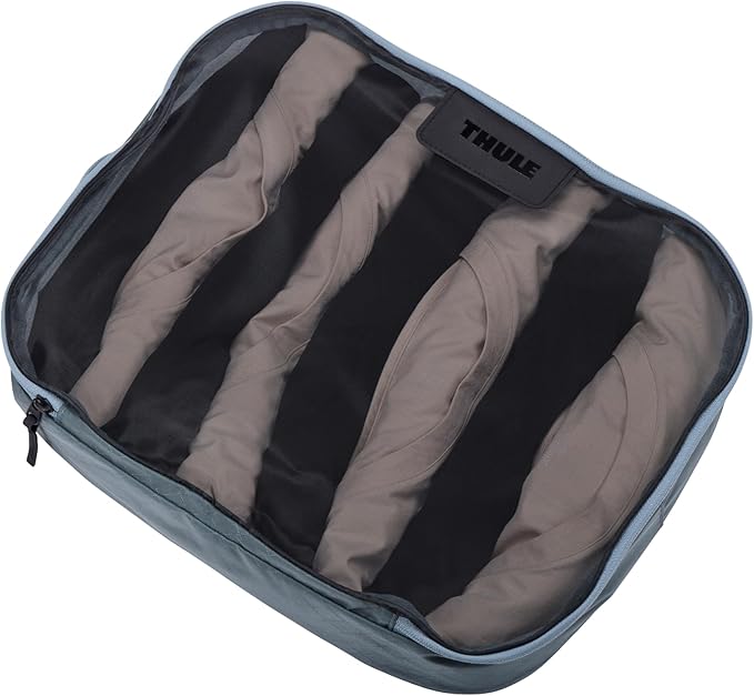 Thule Packing Cube Family Set, Includes 2 Large and 2 Medium Cubes, Transparent Fabric, YKK Zippers