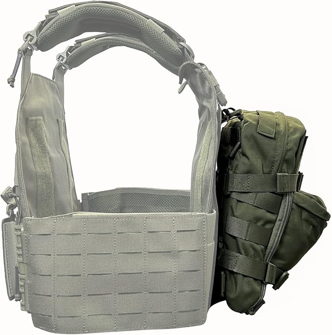Tactical Hydration Backpack for 2L Hydration Bladder, Lightweight Hydration Backpack MOLLE Water Carrier for 2L Hydration Bladder Reservoir Pack for Hiking Biking Running Climbing