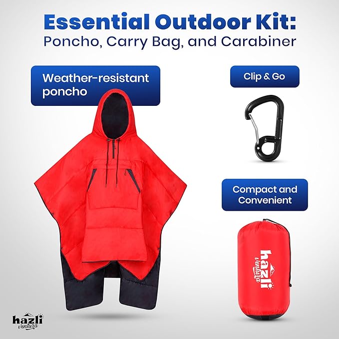 hazli Warm Camping Blanket - Stadium Blanket, Wearable Sleeping Bag Adult, Stadium Sack, Stadium Blankets for Cold Weather, Outdoor Sports Mom Essentials, Stadium Sak, Outdoor Blanket for Sports