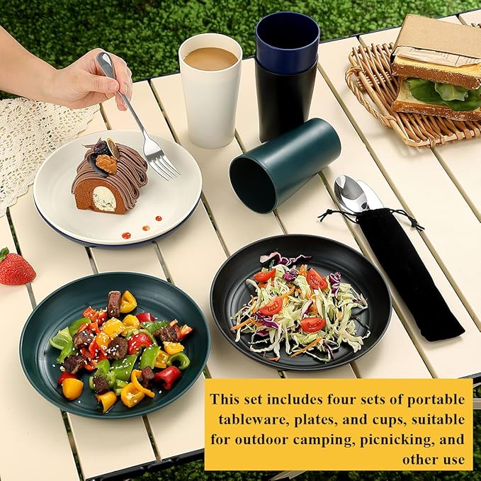 HOMQUEN Camping Essentials Camping Gear Must Haves，Cooking Utensils Set Rv Camping Accessories，Camper Gadgets for Outdoor Hiking Travel Picnic Barbecue Gifts