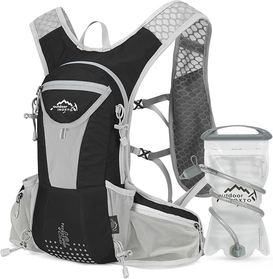 IX INOXTO Hydration Pack Backpack, Lightweight Water Backpack with 2L Hydration Bladder Daypack for Men Women,Running Hydration Vest for Trail Running Hiking Cycling Race Climbing