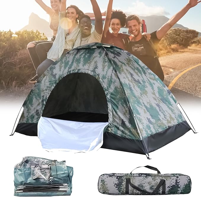 Camping Tent 2 Person, Waterproof Family Dome Tent with Rain Fly, Lightweight Portable Backpacking Tent for Outdoor Camping/Hiking